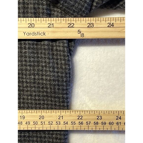 Pendleton 42R Gray Flanel Plaid Patch Pockets Action Back Blazer Sport Jacket - Picture 12 of 15